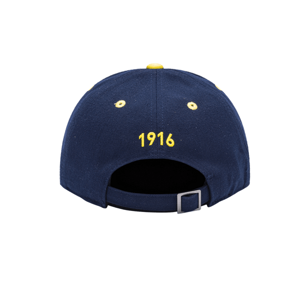 Club America Tape Adjustable with high crown, curved peak brim, and adjustable buckle strap closure, in Navy