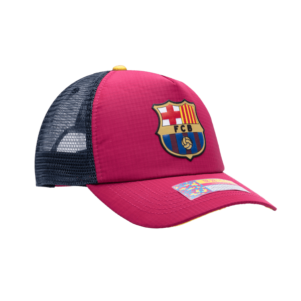 Fc barcelona fitted deals hat
