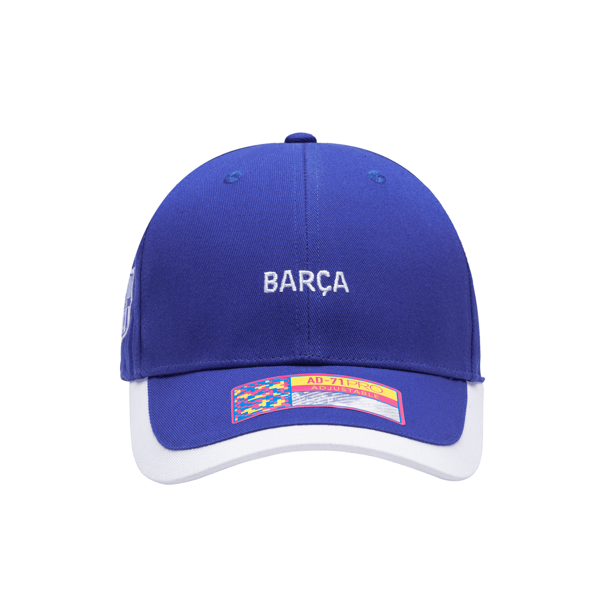 Casquette FC Barcelona Adulte Officielle - Rayures Bleu Et Grenat, Logo Brodé, Boucle Réglable Métal Recyclé