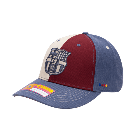 Fan Ink Barcelona Blue Baseball Cap - Classic Solid Color Hat