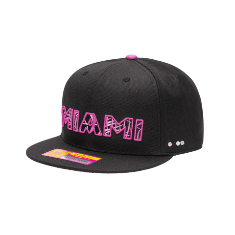 Inter Miami Foxtail Snapback Hat
