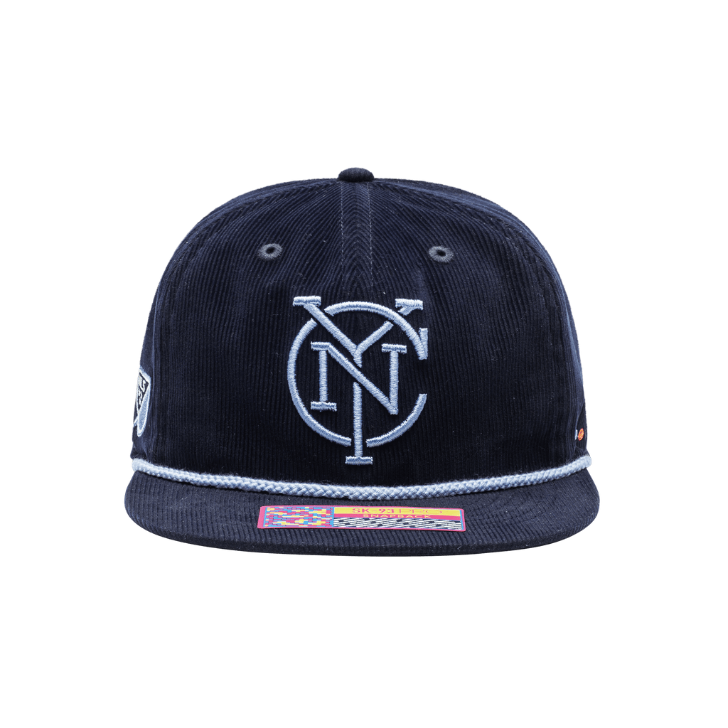 New York City FC Snow Beach Snapback Hat Fan Ink