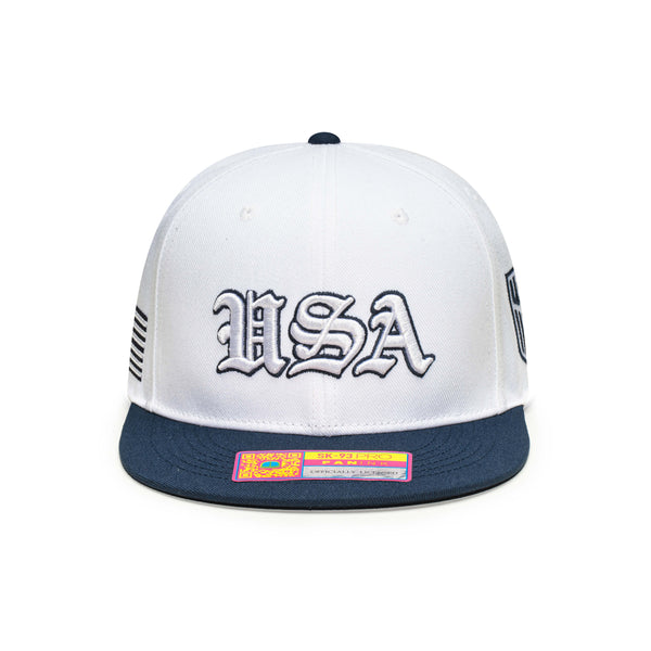 US Soccer Ol English Home Snapback Hat