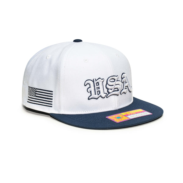 US Soccer Ol English Home Snapback Hat