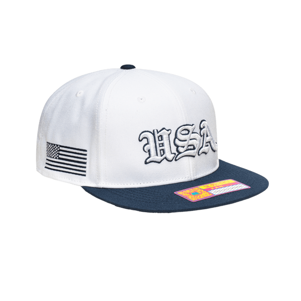 US Soccer Ol English Home Snapback Hat
