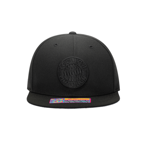 Bayern Munich Dusk Snapback Hat with logo embroidery on the front.