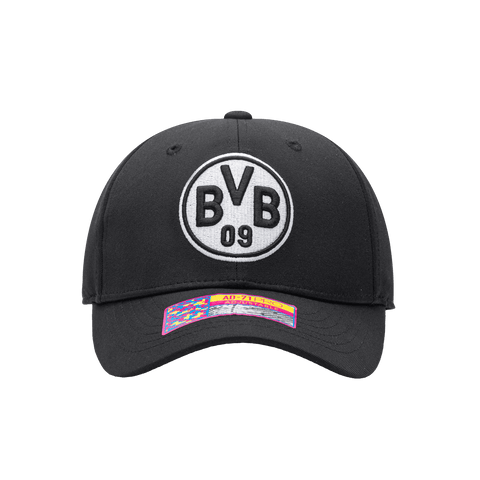 Men's Black/Yellow Borussia Dortmund Terrain Reversible Adjustable Bucket Hat Size: Small/Medium