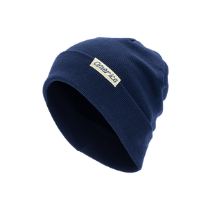 Club America 3000 ribbed beanie with team branded woven label on cuff, in Navy.