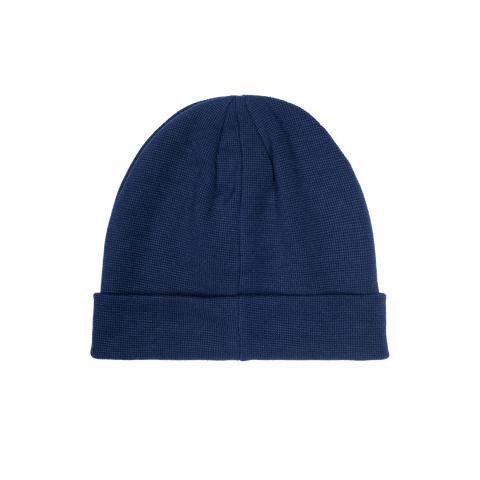 Club America 3000 ribbed beanie with team branded woven label on cuff, in Navy.