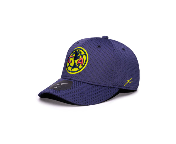 View of left side of Club America Practice Stretch with Fi branded stitching