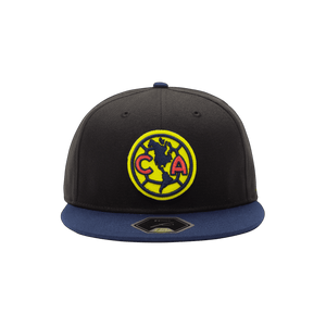 Black Club America Team Patch Fitted with navy bill