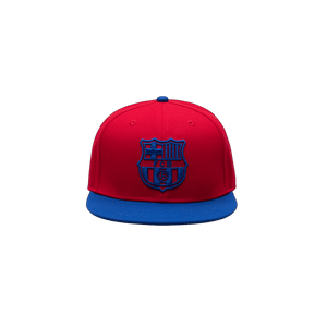 Red FC Barcelona Retro Capsule Snapback Hat