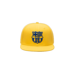 Yellow FC Barcelona Retro Capsule Snapback Hat