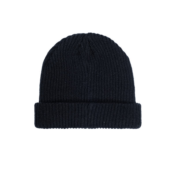 Juventus Watchman ribbed beanie with team branded patch on cuff, in Black.