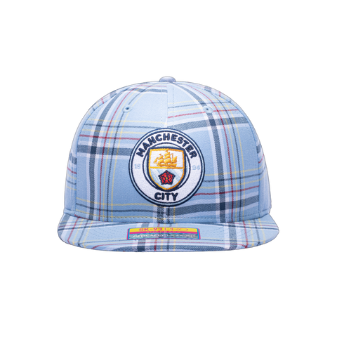 Manchester City Hooligan Snapback blue plaid