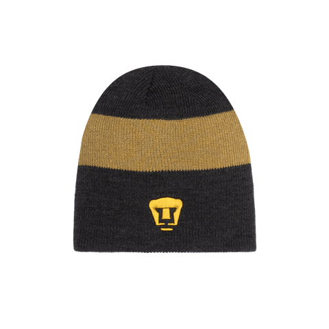 Black Pumas Fury Knit with gold team logo and gold stripe